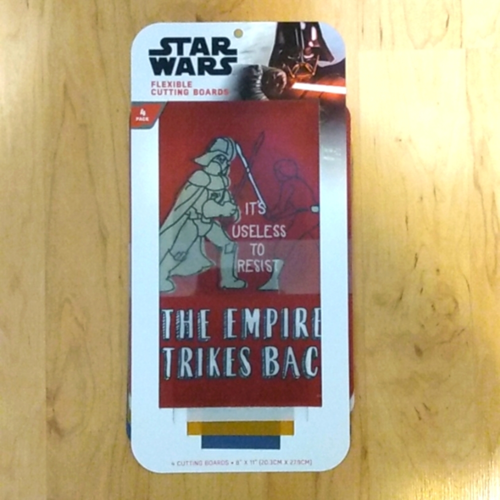 Star Wars Flexible Cutting Chopping Boards 4 pack Darth Death Star
